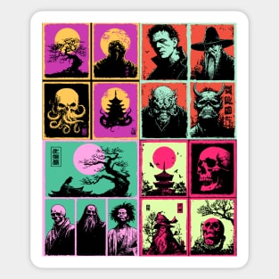 Ultimate Monster Mash - Horror and Fantasy Pattern Sticker